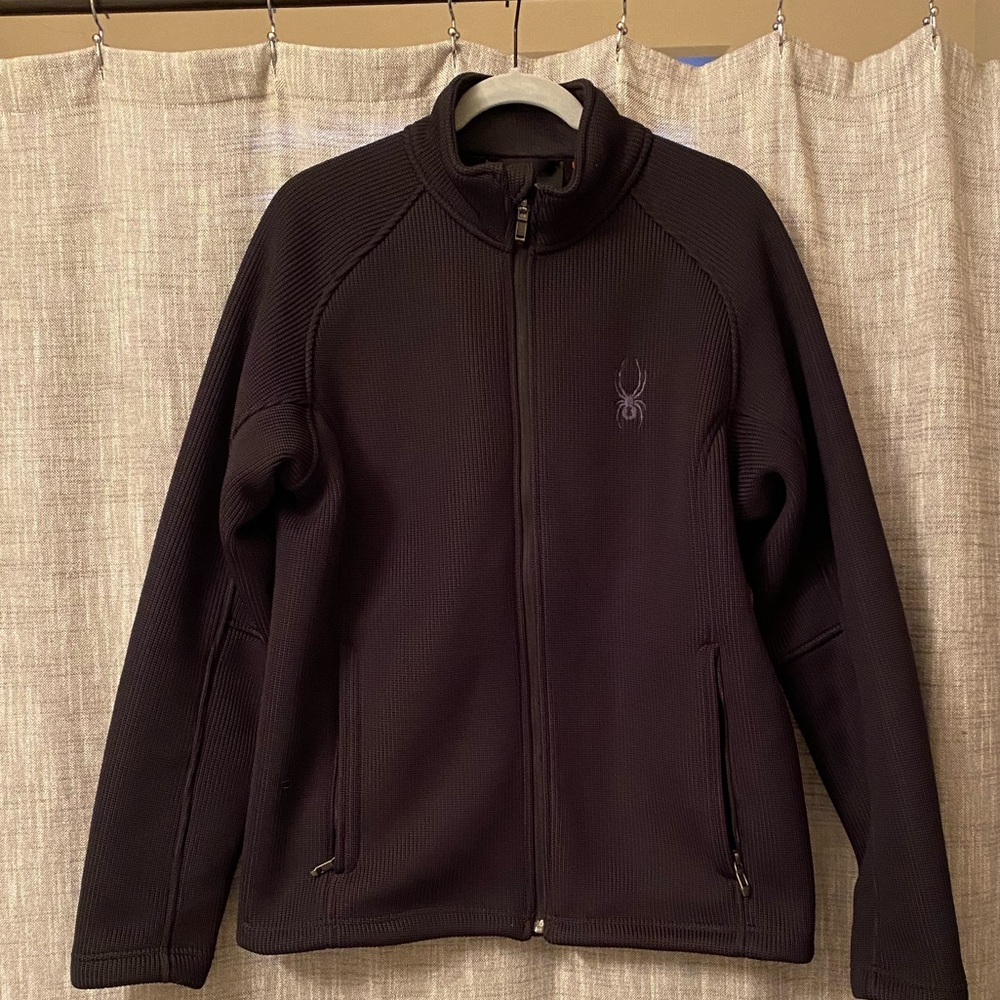 Black Spyder Core sweater coat